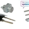 ABUS Standard Lock Cylinder For Bosch PowerTube 750 Wh Smart System