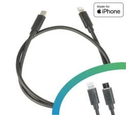 USB Charging Cable Micro A - Apple Lightning MFI - Bosch Compatible