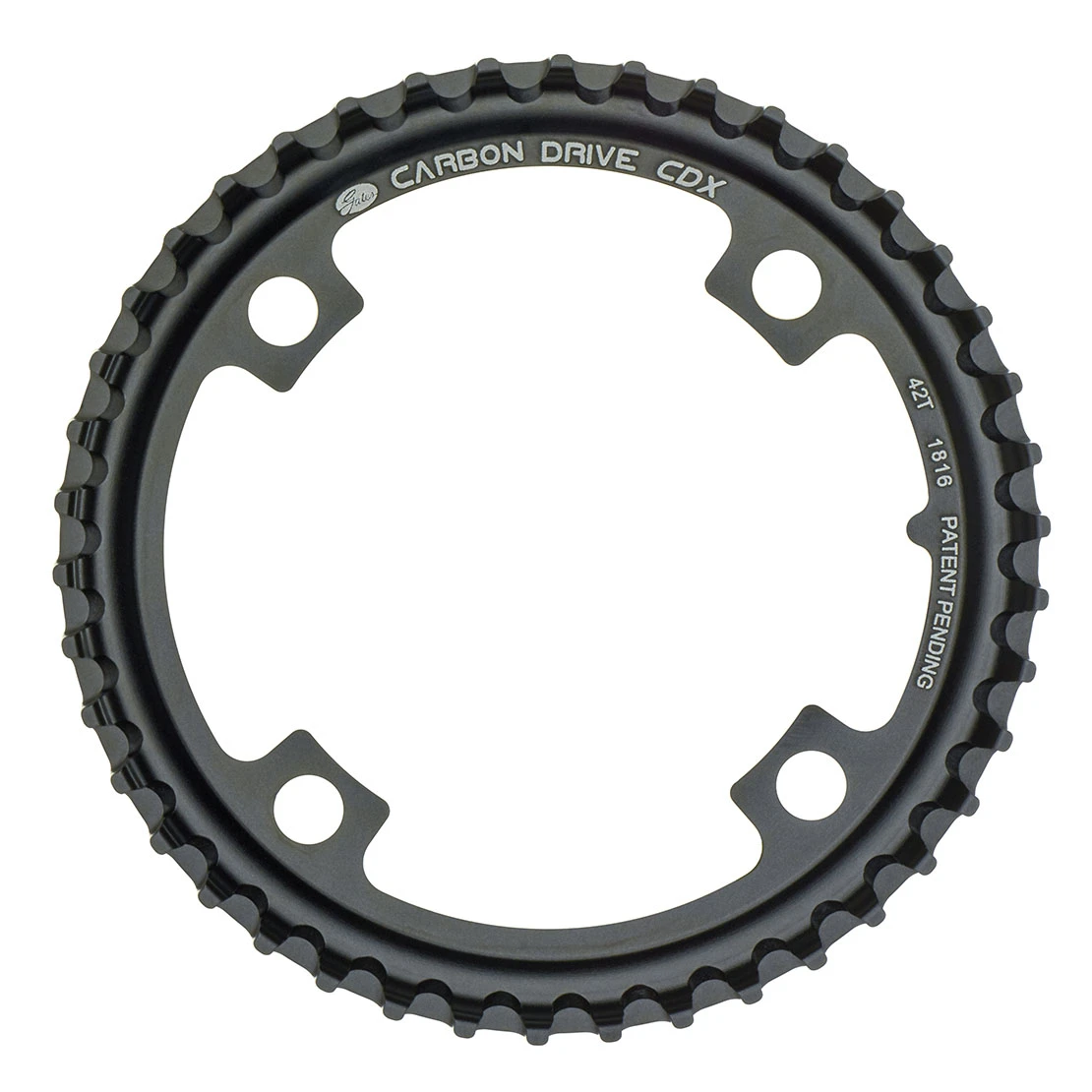 Gates Carbondrive CDX Kettenblatt Riemenscheibe 4-Loch 104mm 1 Gates Carbondrive CDX Kettenblatt Riemenscheibe 4-Loch 104mm