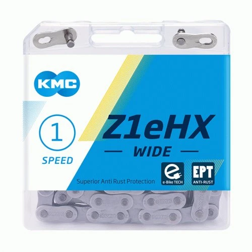KMC Z1eHX Wide EPT - E-Bike Kette - 112 Glieder Silber 1 KMC Z1eHX Wide EPT - E-Bike Kette - 112 Glieder Silber