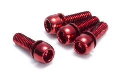 REVERSE Brake Adapter Screw Set 4 Pcs. M6x18mm -Bosch Verkaufsgeschäft reverse brake adapter screw set 4 pcs m6 18mm red