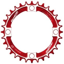 REVERSE Chainring Black One 104mm 32/34/36T Narrow-Wide Red/silver