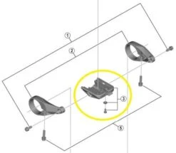 SHIMANO Bracket For STEPS Display SC-E6100