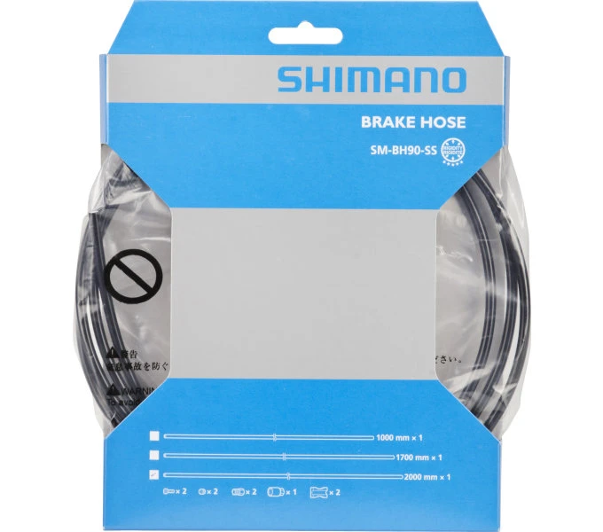 SHIMANO Bremsleitung SM-BH90-SS | Gerader Anschluss | Schwarz 2 SHIMANO Bremsleitung SM-BH90-SS | Gerader Anschluss | Schwarz – Bild 2