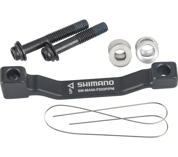 SHIMANO XTR Disc Brake Adapter Postmount On 203mm Brake Disc 1 SHIMANO XTR Disc Brake Adapter Postmount On 203mm Brake Disc