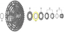 SHIMANO Distanzring Y-1X400300 Für XTR CS-M9100 Kassette