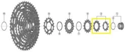 SHIMANO Sprocket For 12-speed Cassettes XTR | XT | SLX | DEORE 10+12 Teeth
